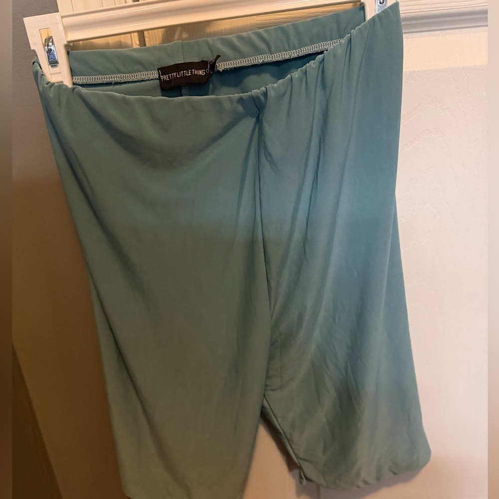 PrettyLittleThing Teal Bike Shorts
